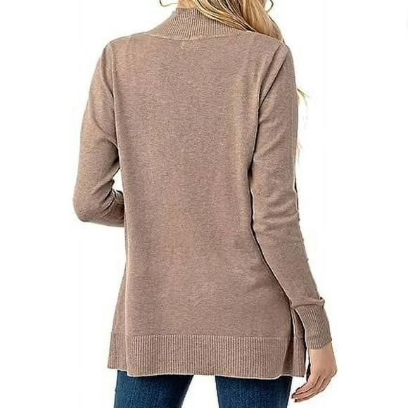 Beige Cardigan with pockets Cozy office Casual L lagenlook Career - Picture 4 of 9